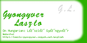 gyongyver laszlo business card